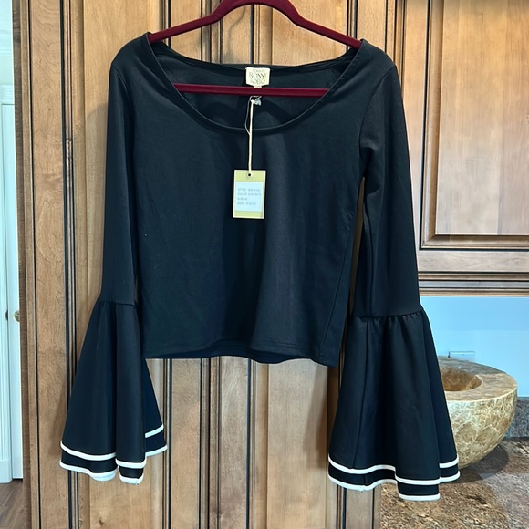 Torn by Ronny Kobo Tops - Torn by Ronny Kobo long bell sleeve top.NWT. Size M